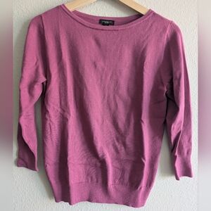 NEW Ann Taylor Pink 3/4 Sleeve Sweater Size XS